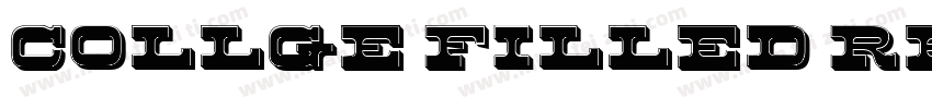 Collge Filled Regular字体转换